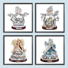 Load image into Gallery viewer, 4pcs Diamond Painting Set - Christmas snowman (30*30CM)