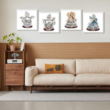 Load image into Gallery viewer, 4pcs Diamond Painting Set - Christmas snowman (30*30CM)