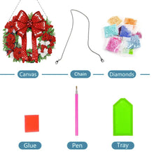 Load image into Gallery viewer, Special Shaped Crystal Painting Wreath Kit DIY Full Drill Garland (#1)
