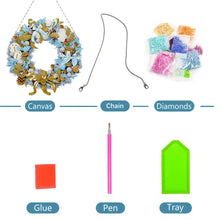 Load image into Gallery viewer, Special Shaped Crystal Painting Wreath Kit DIY Full Drill Garland (#3)