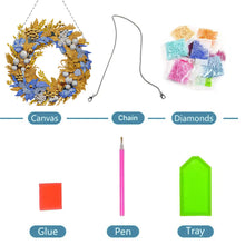 Load image into Gallery viewer, Special Shaped Crystal Painting Wreath Kit DIY Full Drill Garland (#4)