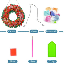 Load image into Gallery viewer, Special Shaped Crystal Painting Wreath Kit DIY Full Drill Garland (#6)