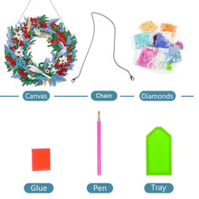 Load image into Gallery viewer, Special Shaped Crystal Painting Wreath Kit DIY Full Drill Garland (#7)