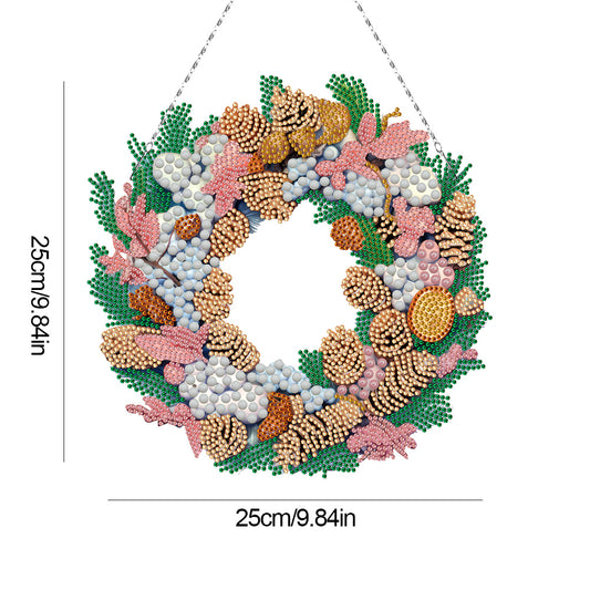 Special Shaped Crystal Painting Wreath Kit DIY Full Drill Garland (#8)