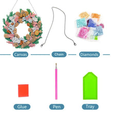 Load image into Gallery viewer, Special Shaped Crystal Painting Wreath Kit DIY Full Drill Garland (#8)