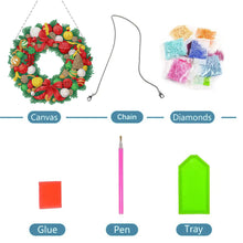 Load image into Gallery viewer, Special Shaped Crystal Painting Wreath Kit DIY Full Drill Garland (#11)