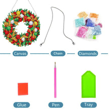 Load image into Gallery viewer, Special Shaped Crystal Painting Wreath Kit DIY Full Drill Garland (#12)