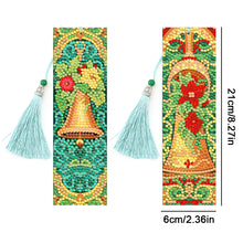 Load image into Gallery viewer, 2PCS Christmas Diamond Drawing Bookmarks Special Shape Crystal Painting Bookmark