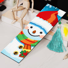 Load image into Gallery viewer, 2PCS Christmas Diamond Drawing Bookmarks Special Shape Crystal Painting Bookmark