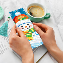 Load image into Gallery viewer, 2PCS Christmas Diamond Drawing Bookmarks Special Shape Crystal Painting Bookmark