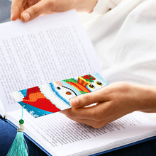 Load image into Gallery viewer, 2PCS Christmas Diamond Drawing Bookmarks Special Shape Crystal Painting Bookmark