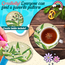 Load image into Gallery viewer, 6/8/10PCS Special Shape Diamond Painting Art Coaster Kit with Holder Cartoon Cat