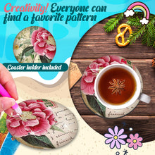 Load image into Gallery viewer, 6/8/10PCS Special Shape Diamond Painting Art Coaster Kit with Holder Cartoon Cat