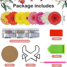 Load image into Gallery viewer, 6/8/10PCS Special Shape Diamond Painting Art Coaster Kit with Holder Cartoon Cat