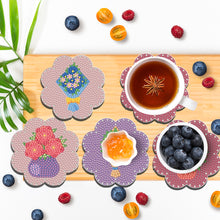 Load image into Gallery viewer, 6/8/10PCS Special Shape Diamond Painting Art Coaster Kit with Holder Cartoon Cat