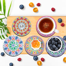 Load image into Gallery viewer, 6/8/10PCS Special Shape Diamond Painting Art Coaster Kit with Holder Cartoon Cat