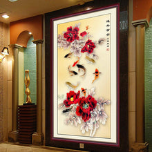 Load image into Gallery viewer, Five-Flavored Fish 30*50CM(Canvas) Square Drill Diamond Painting