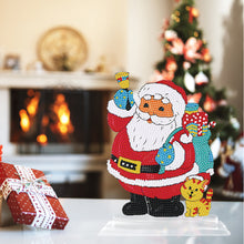 Load image into Gallery viewer, 5D DIY Round Diamond Painting Desktop Decor Santa Christmas Decor (#1)