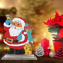 Load image into Gallery viewer, 5D DIY Round Diamond Painting Desktop Decor Santa Christmas Decor (#1)