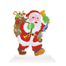 Load image into Gallery viewer, 5D DIY Round Diamond Painting Desktop Decor Santa Christmas Decor (#3)