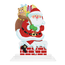 Load image into Gallery viewer, 5D DIY Round Diamond Painting Desktop Decor Santa Christmas Decor (#4)
