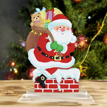 Load image into Gallery viewer, 5D DIY Round Diamond Painting Desktop Decor Santa Christmas Decor (#4)