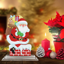Load image into Gallery viewer, 5D DIY Round Diamond Painting Desktop Decor Santa Christmas Decor (#4)
