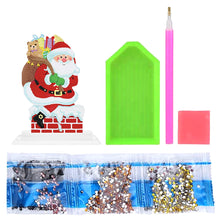 Load image into Gallery viewer, 5D DIY Round Diamond Painting Desktop Decor Santa Christmas Decor (#4)