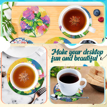 Load image into Gallery viewer, Wooden Diamond Painting Art Coaster Kit with Holder (8PCS Flower)