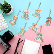 Load image into Gallery viewer, 8PCS Diamond Painting Keychains Special Shape Double Sided Diamond Art Ornaments