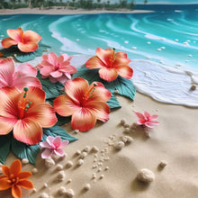 Load image into Gallery viewer, Diamond Painting - Full Round - clean beach flowers (40*40CM)