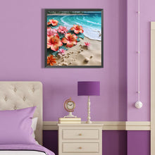 Load image into Gallery viewer, Diamond Painting - Full Round - clean beach flowers (40*40CM)
