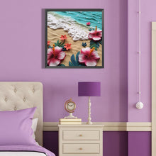 Load image into Gallery viewer, Diamond Painting - Full Round - clean beach flowers (40*40CM)