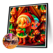 Load image into Gallery viewer, Diamond Painting - Full Round - Christmas elves (40*40CM)