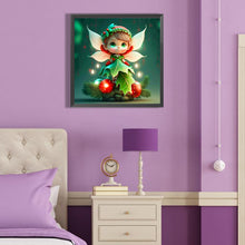 Load image into Gallery viewer, Diamond Painting - Full Round - Christmas elf girl (40*40CM)