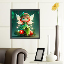 Load image into Gallery viewer, Diamond Painting - Full Round - Christmas elf girl (40*40CM)