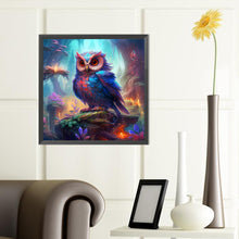 Load image into Gallery viewer, Diamond Painting - Full Round - owl in area map (40*40CM)