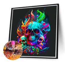 Load image into Gallery viewer, Diamond Painting - Full Round - fire of life skull girl (40*40CM)