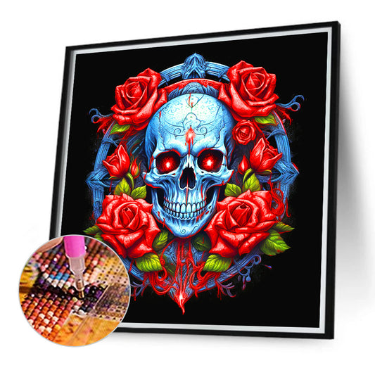 Diamond Painting - Full Round - Protective Skull Girl (40*40CM)