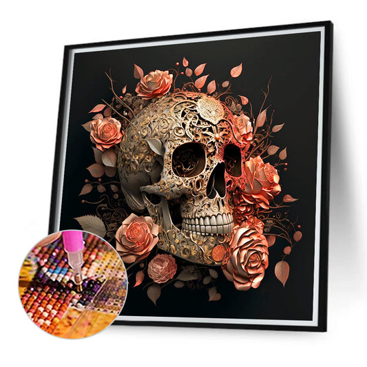 Diamond Painting - Full Round - Metal skull girl (40*40CM)