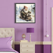 Load image into Gallery viewer, Diamond Painting - Full Round - Santa Claus riding a bike (40*40CM)