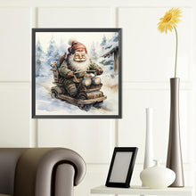 Load image into Gallery viewer, Diamond Painting - Full Round - Santa Claus riding a bike (40*40CM)