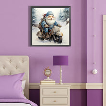 Load image into Gallery viewer, Diamond Painting - Full Round - Santa Claus riding a bike (40*40CM)