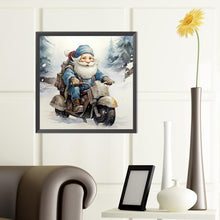 Load image into Gallery viewer, Diamond Painting - Full Round - Santa Claus riding a bike (40*40CM)