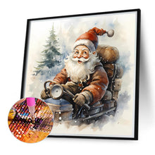Load image into Gallery viewer, Diamond Painting - Full Round - Santa Claus riding a bike (40*40CM)