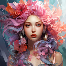 Load image into Gallery viewer, AB Diamond Painting - Full Round - Color girl (40*40CM)