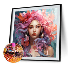 Load image into Gallery viewer, AB Diamond Painting - Full Round - Color girl (40*40CM)