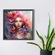 Load image into Gallery viewer, AB Diamond Painting - Full Round - Color girl (40*40CM)