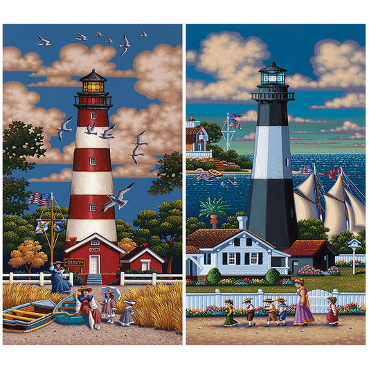 2pcs Diamond Painting Set - lighthouse (30*60CM)