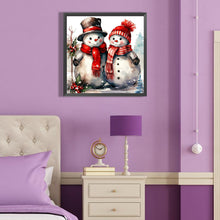 Load image into Gallery viewer, Diamond Painting - Full Round - Christmas snowman (40*40CM)